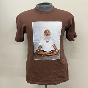 Supreme S Small Rick Rubin Shirt T-shirt S/S Brown Free Shipping Benefits Chrty